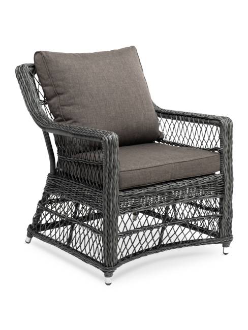 "Гранд Латте" кресло из искусственного ротанга, цвет графит "Гранд Латте" кресло из искусственного ротанга, цвет графит