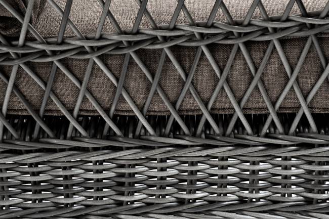 "Гранд Латте" кресло из искусственного ротанга, цвет графит "Гранд Латте" кресло из искусственного ротанга, цвет графит