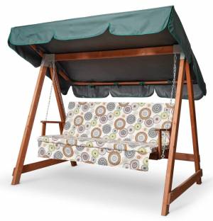 Матрас цветной "Круги" для деревянных качелей СЕЛЕНА Матрас цветной "Круги" для деревянных качелей СЕЛЕНА