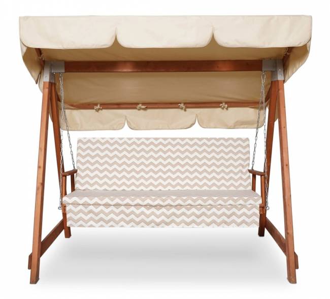 Матрас цветной "Зигзаг" для деревянных качелей СЕЛЕНА