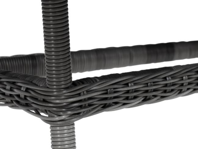 "Латте" плетеный стол из искусственного ротанга 200х90см, цвет графит "Латте" плетеный стол из искусственного ротанга 200х90см, цвет графит