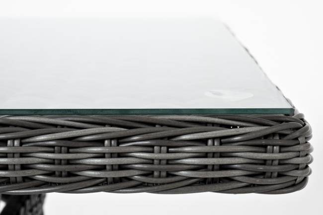 "Латте" плетеный стол из искусственного ротанга 200х90см, цвет графит "Латте" плетеный стол из искусственного ротанга 200х90см, цвет графит